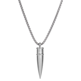 Image of Zusammengesetzte Halskette Bullet - Silber