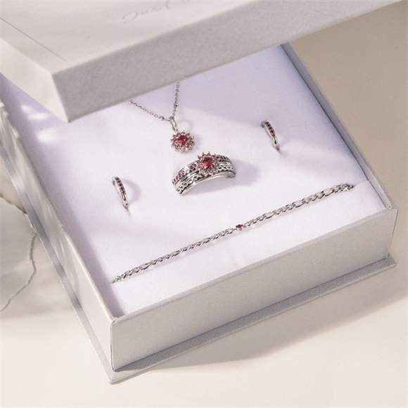 Product image 1 of iXXXi Jewelry Lucia Fuchsia box - Silber