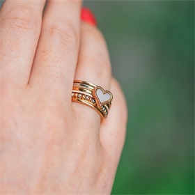 Image of Samengestelde iXXXi ring Peach Love