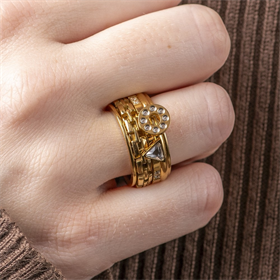 Image of Zusammengesetzt iXXXi ring Expression - Gold