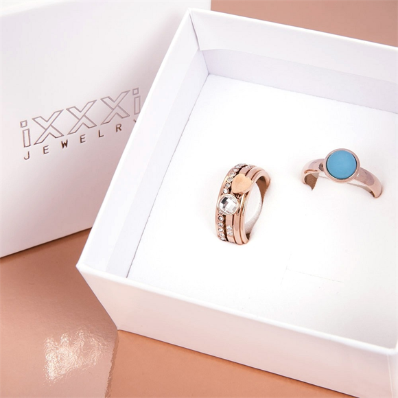 Product image 1 of Start ring Blue  Rotgold + Gratis Füllringe