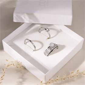 Image of Ring cadeau set Sterre - zilver