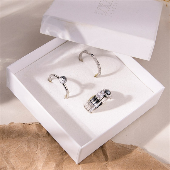 Product image 1 of Royal Grey Samengestelde Ring set - zilver