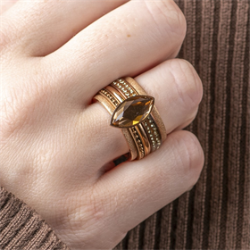 Image of Combined iXXXi ring Royal - Rose gold